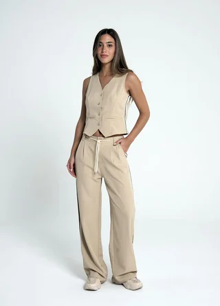 Chaleco sastrero con detalle lateral - Vista 2