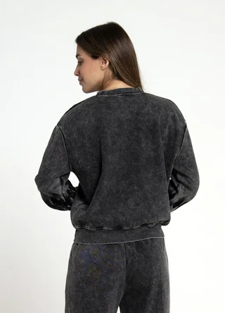 Buzo prelavado con strass - Vista 5