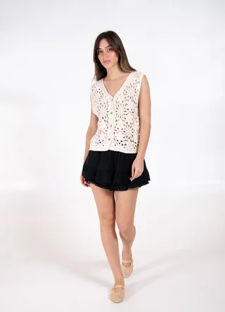 Short pollera doble volado  - Vista 1