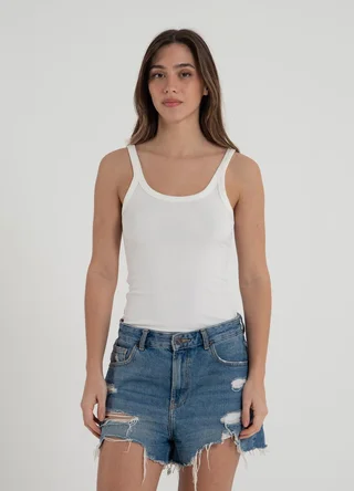 Musculosa morley microfibra bretel fino  - Vista 3