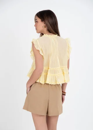 Short de lino clasico  - Vista 5
