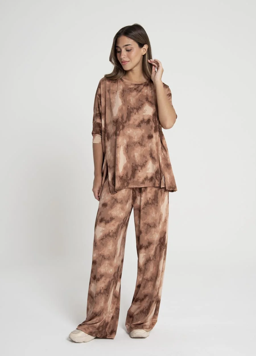 Remeron batik con tajos delanteros