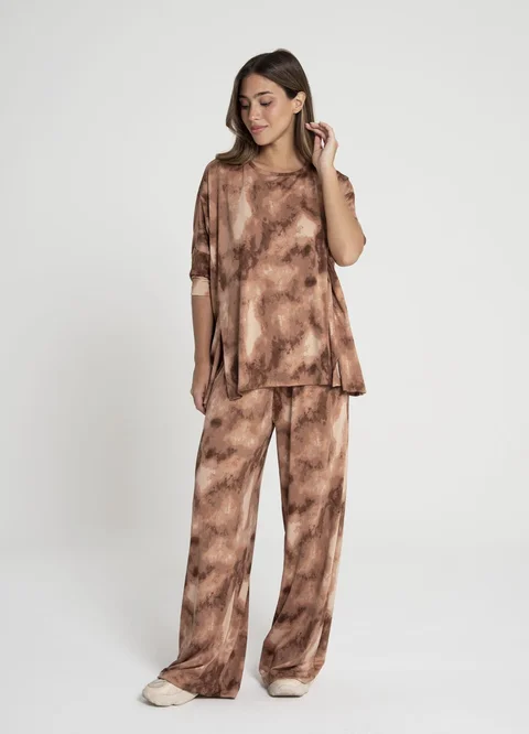 Remeron batik con tajos delanteros