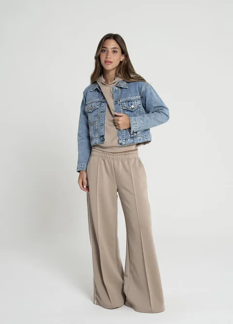  Pantalon deportivo con vivo lateral 