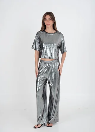 Pantalon metalizado  - Vista 1