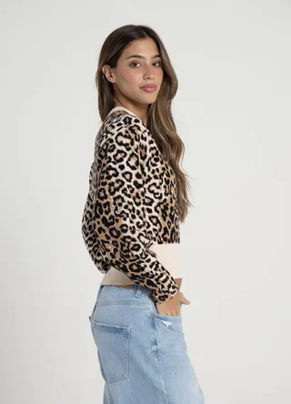 Sweater print combinado  - Vista 4