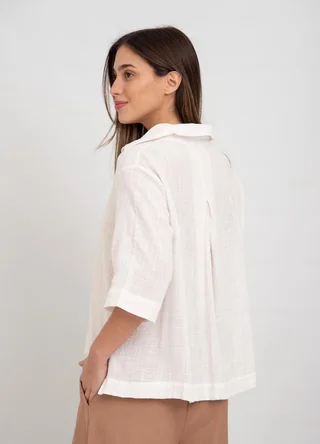 Camisa lino algodon  - Vista 6