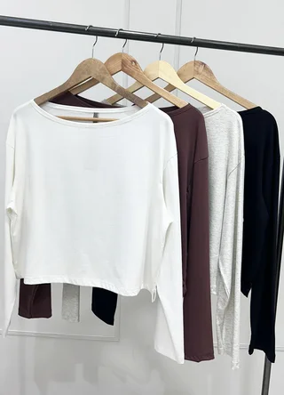 Remera m/larga jry spandex con tajito  - Vista 5