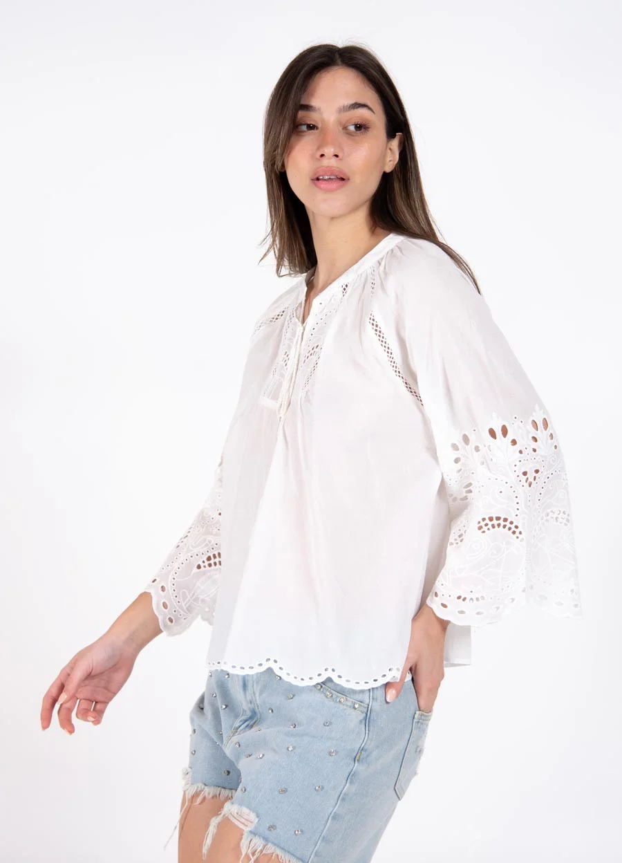 Camisola manga 3/4 calada 