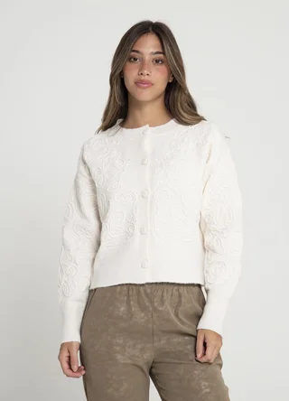 Saco bordado al tono  - Vista 1