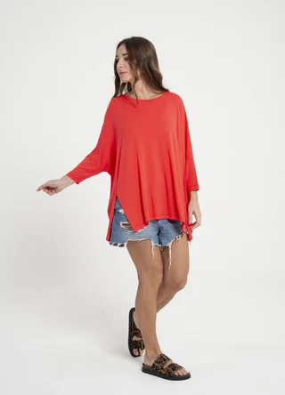 Remeron de creppe con tajos  - Vista 3