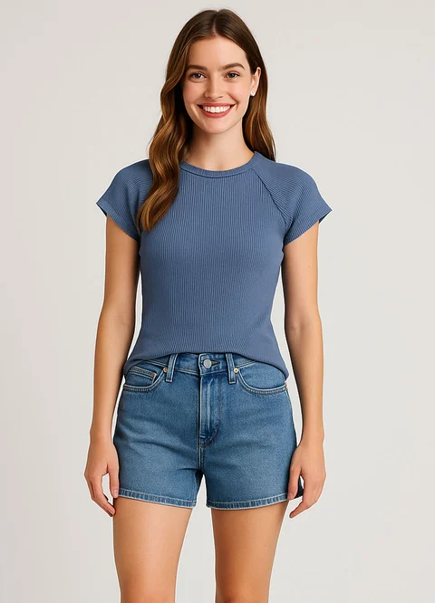 Remera media manga morley vintage 