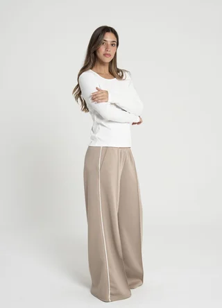  Pantalon deportivo con vivo lateral  - Vista 3