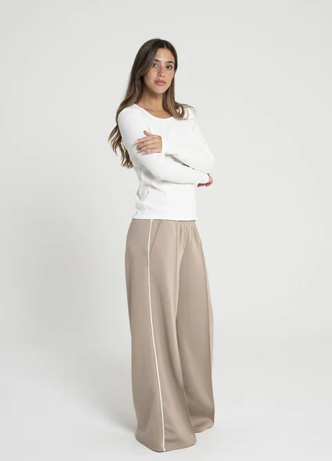  Pantalon deportivo con vivo lateral 