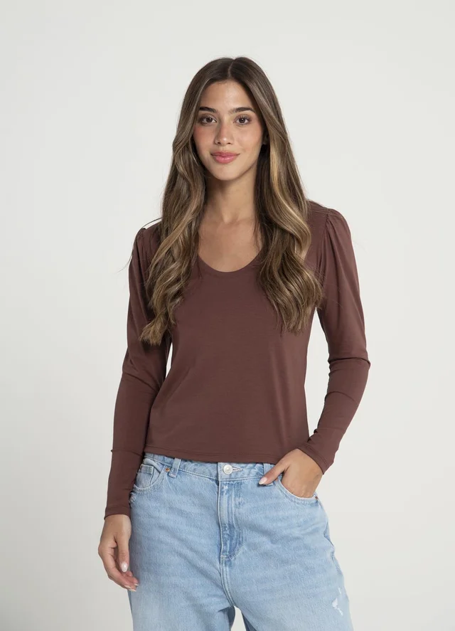 Remera manga princesa jersey 