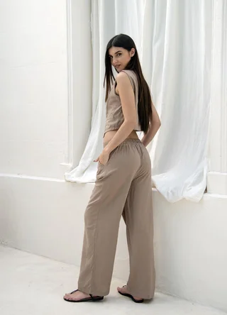 Pantalon sastrero cintura ancha  - Vista 4