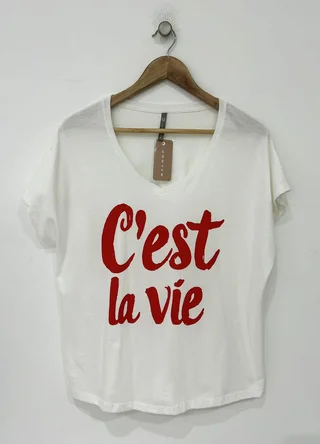Remera CEST LA VIE  - Vista 5