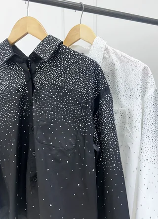Camisa full strass 3/4 - Vista 6