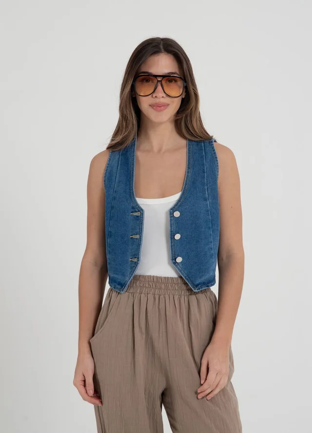 Chaleco denim 