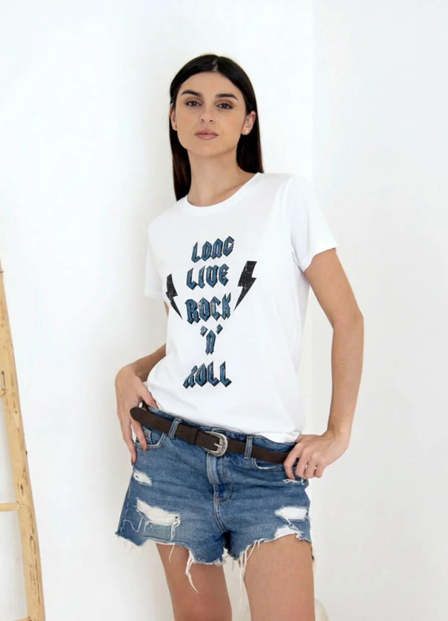 Remera LONG LIVE ROCK 