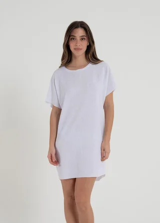Vestido creppe liso  - Vista 4