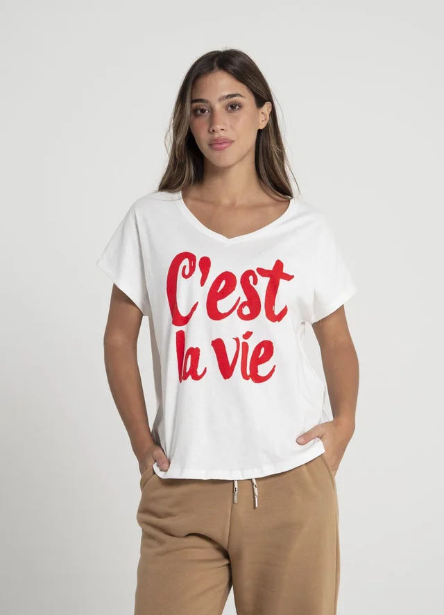Remera CEST LA VIE 