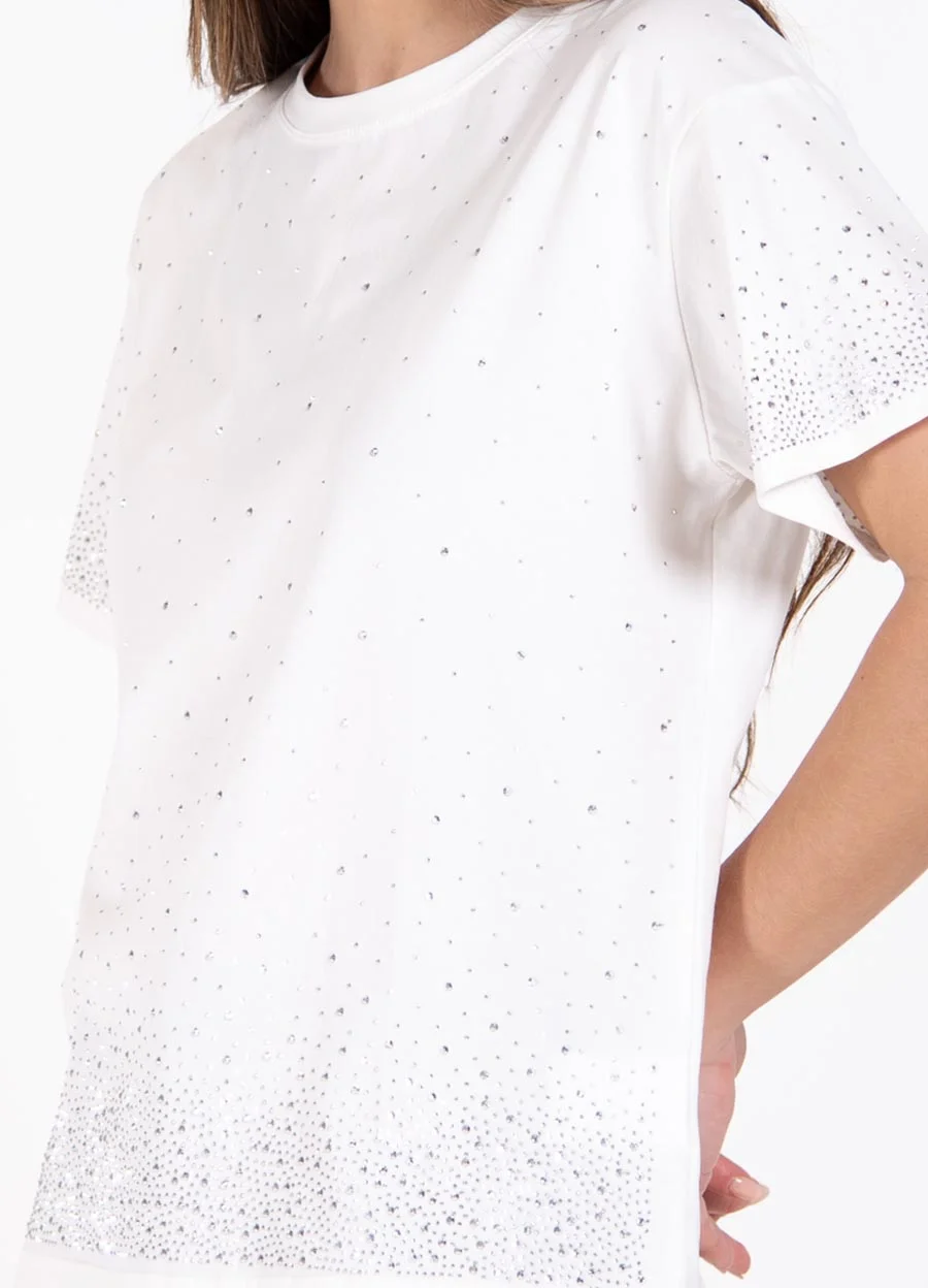 Remera full strass degrade 