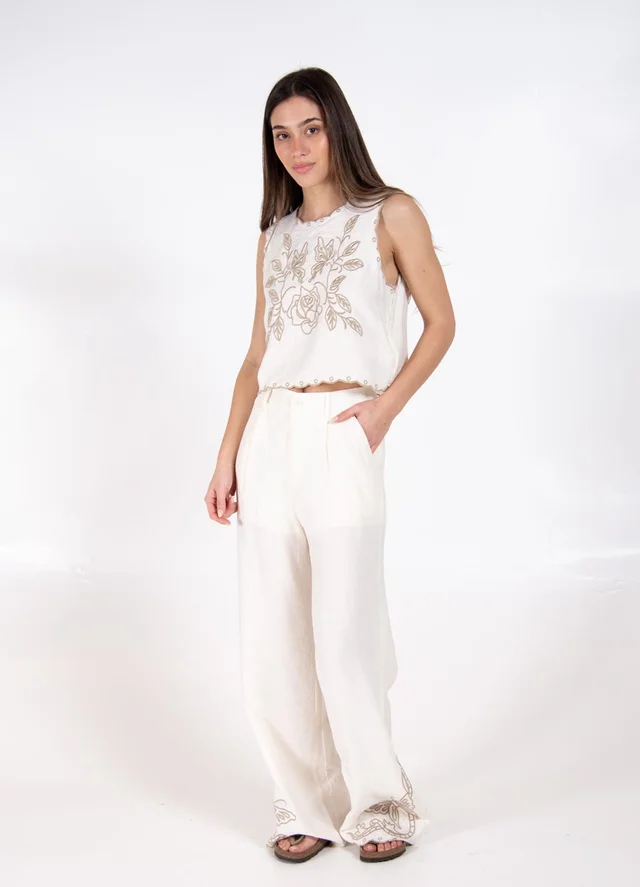 Conjunto bordado sedita 