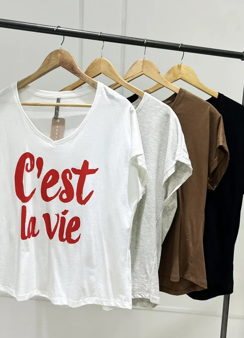 Remera CEST LA VIE 