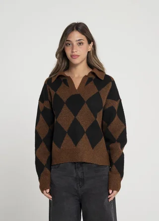 Sweater chomba rombos  - Vista 4