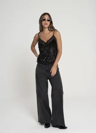 Musculosa lencera tul  - Vista 1