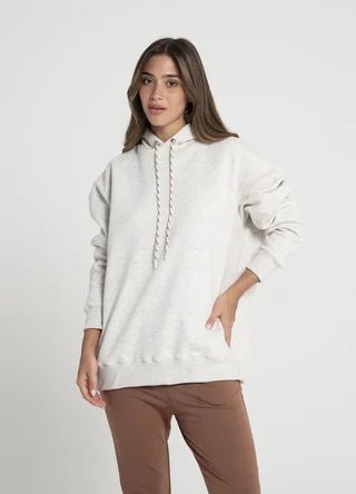 Buzo rustico frisa con capucha - Vista 1