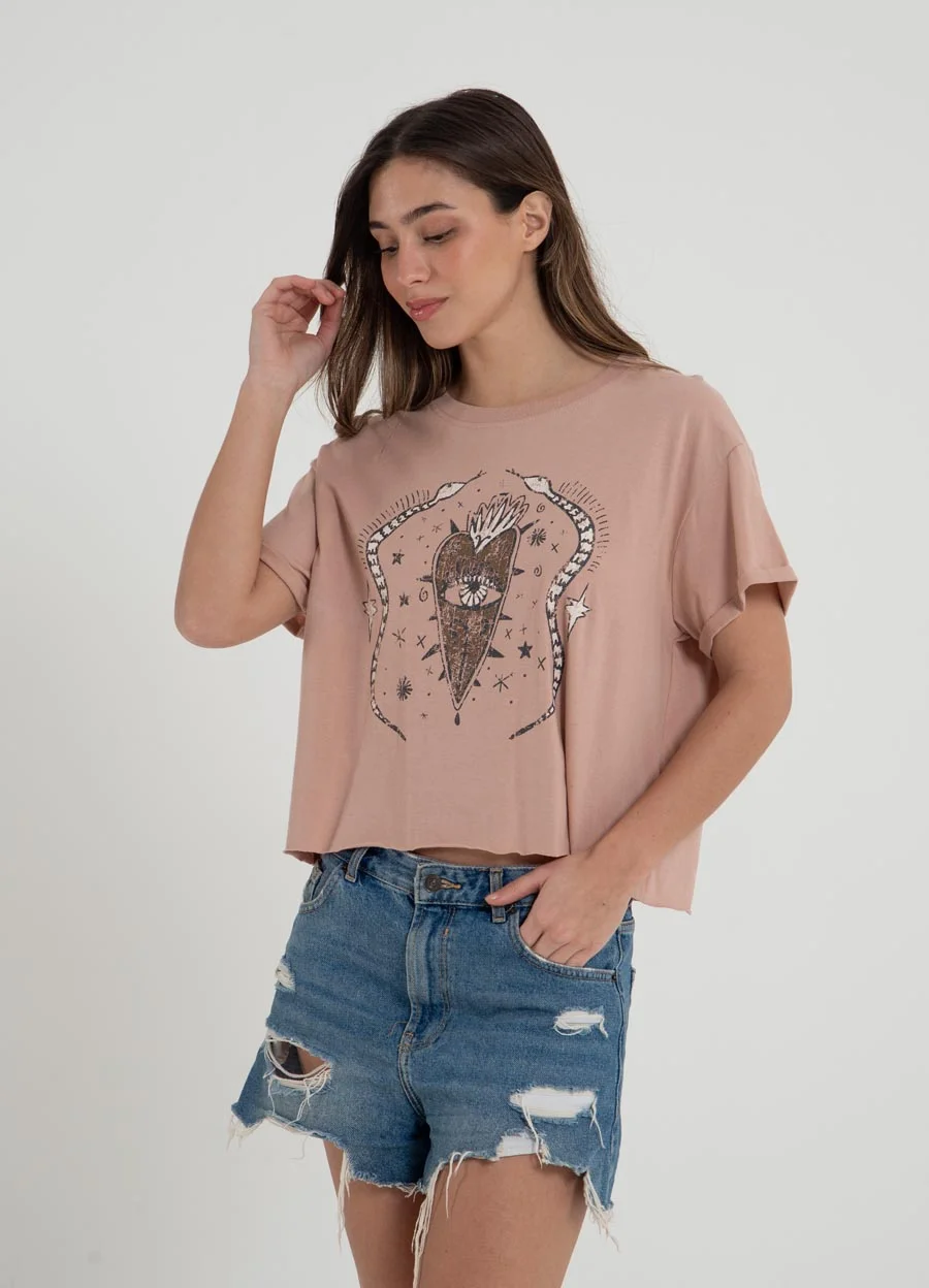 Remera CORAZON SERPIENTE 