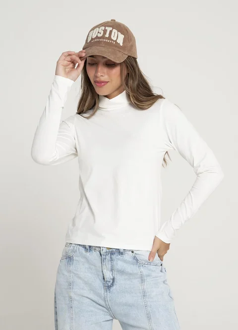 Polera basica jersey spandex
