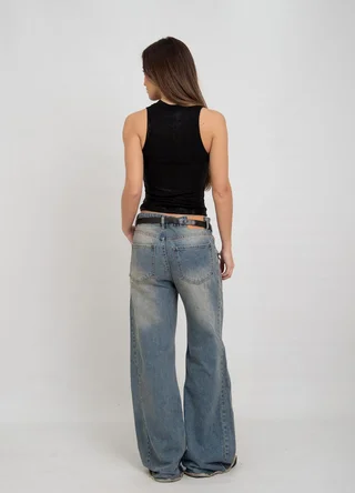 Musculosa metalizada cuello halter  - Vista 4