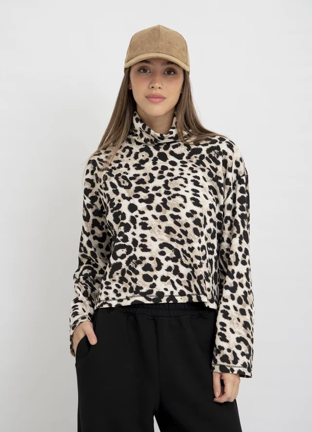 Polera print panal 