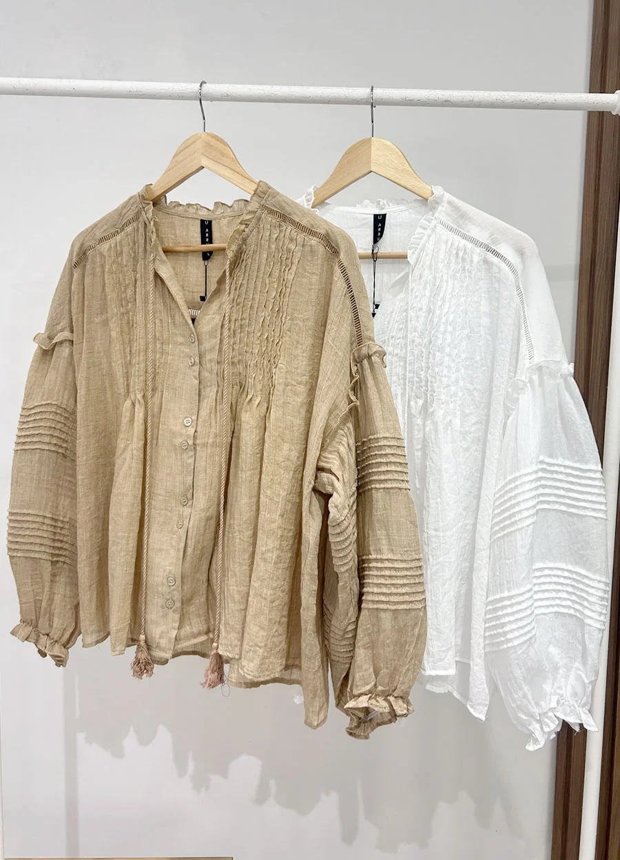 Camisola BOHO con tablas 