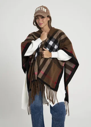 Ruana estampada  - Vista 1