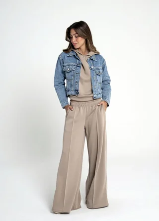 Campera denim con piedras strass - Vista 2