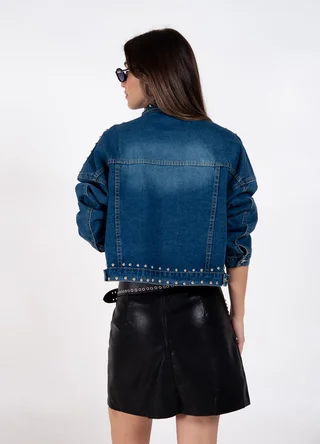 Mini eco cuero con tachas - Vista 4