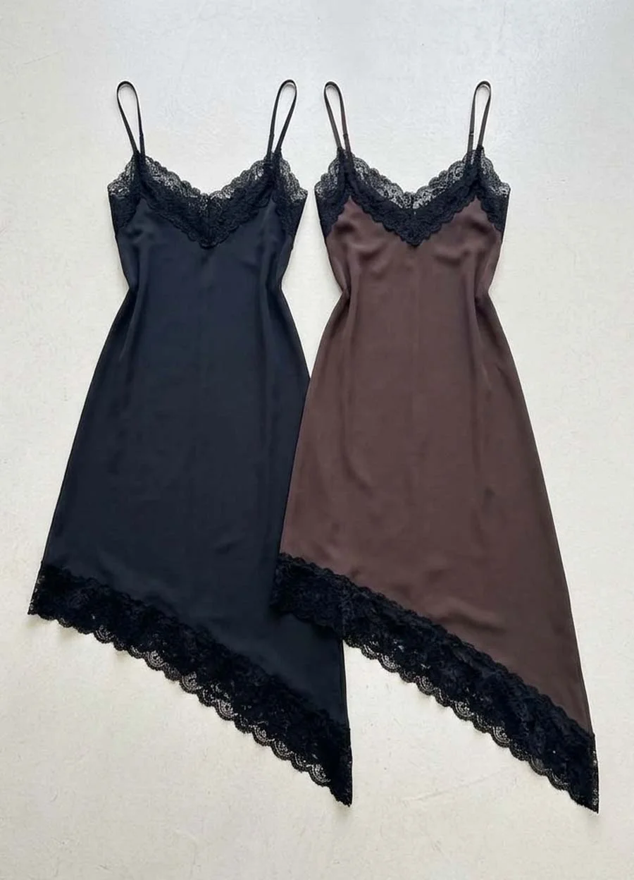 Vestido microfibra irregular 