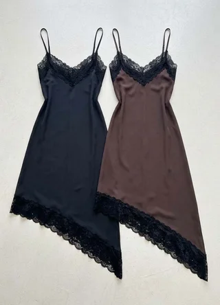 Vestido microfibra irregular  - Vista 5