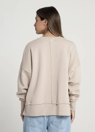 Maxi buzo con frisa con recortes y tajo  - Vista 6