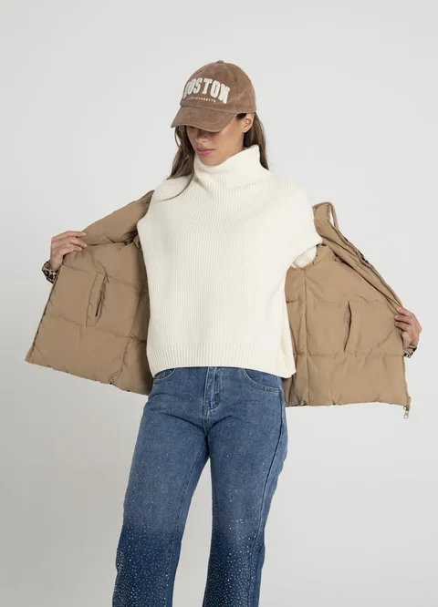 Campera puffer reversible