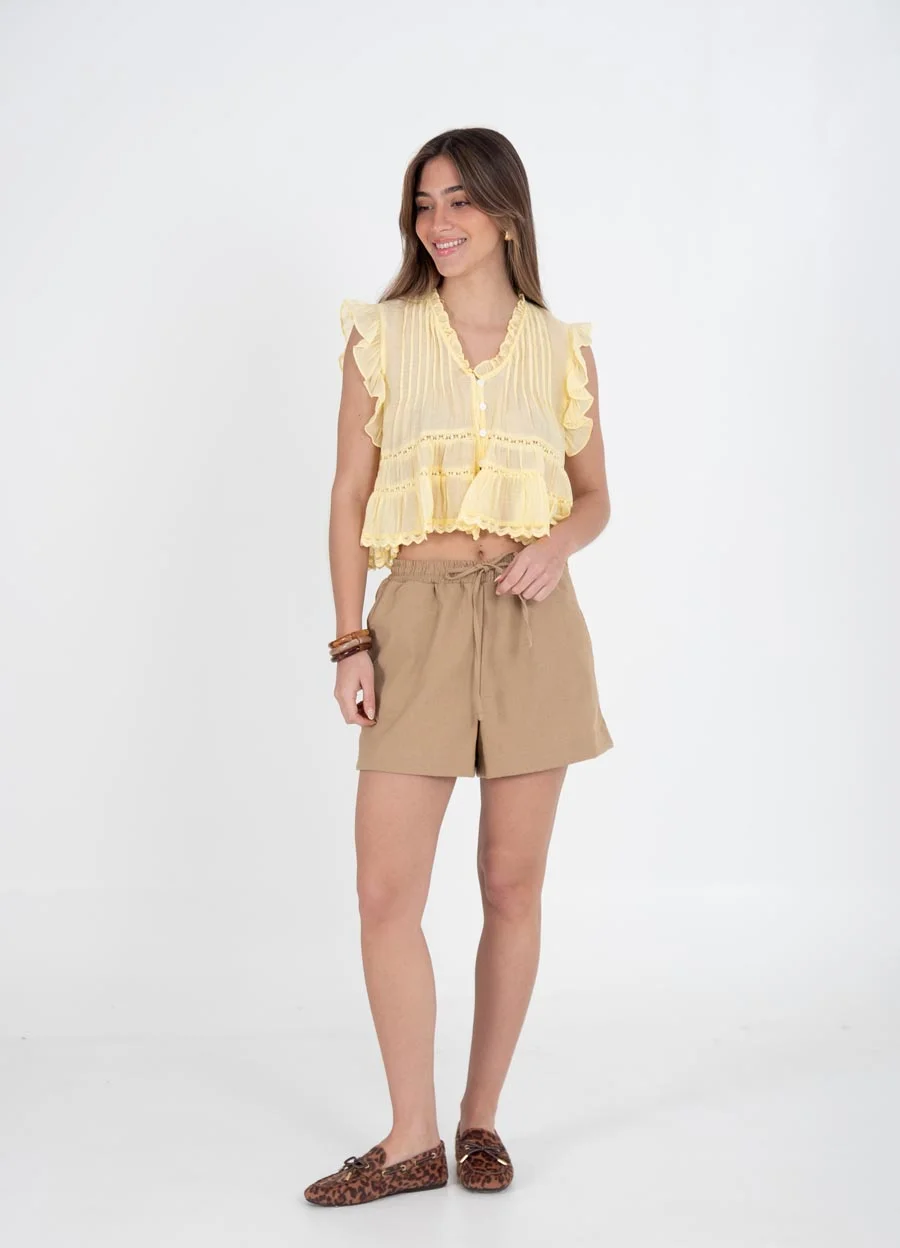 Short de lino clasico 