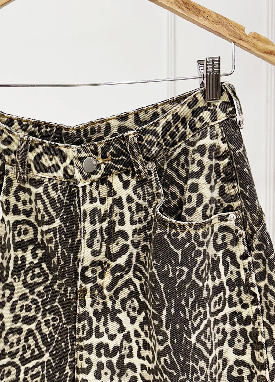 Pantalon denim print 