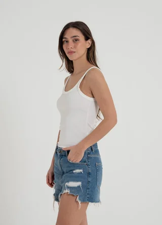 Musculosa morley microfibra bretel fino  - Vista 5