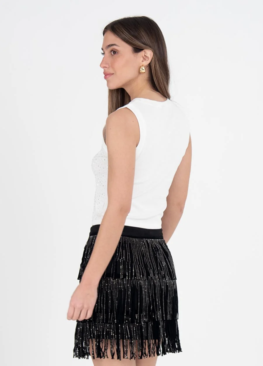 Musculosa full strass