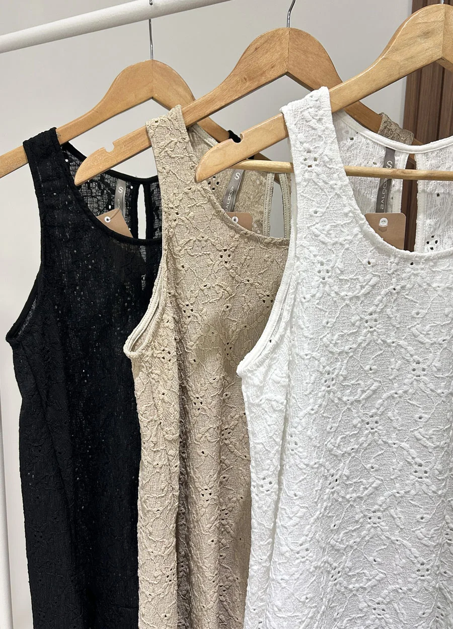 Vestico corto broderie c/volado 
