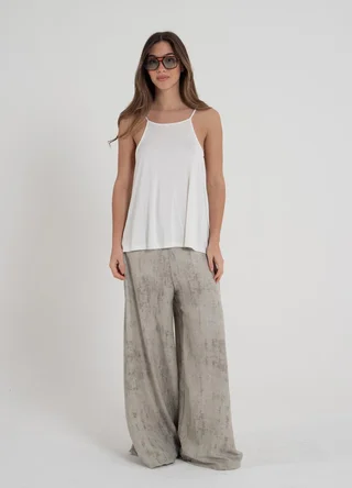 Musculosa creppe con gota en espalda  - Vista 1